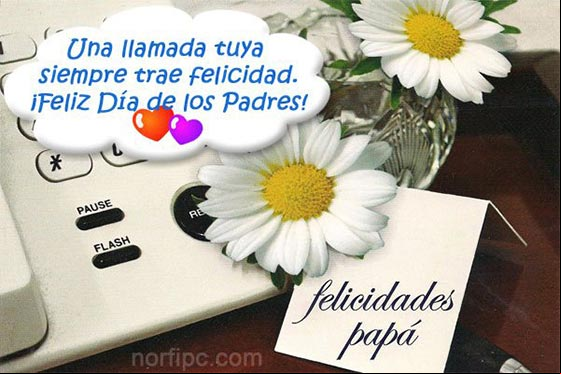 Una llamada tuya siempre trae felicidad ¡Feliz Día de los Padres! Una llamada tuya siempre trae felicidad ¡Feliz Día de los Padres!