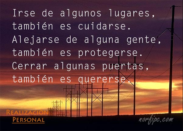 Cuidarse, protegerse y quererse
