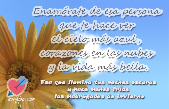 Enamórate de esa persona que te hace ver el cielo más azul, corazones en las nubes y la vida más bella Para leer y pensar antes de enamorarse y entregar el corazón