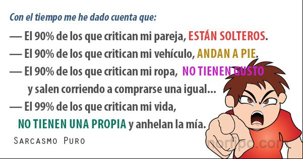 Analizando la gente que me critica, me envidia y que están al tanto de mi vida Analizando la gente que me critica, me envidia y que están al tanto de mi vida