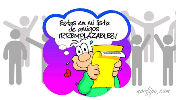 ¡Felicidades! Te tengo en mi lista de amigos irremplazables e indispensables para mí Te tengo en mi lista de amigos irremplazables
