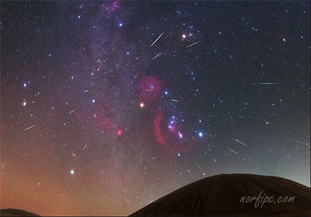 Lluvia de estrellas las Oriónidas Lluvia de estrellas las Oriónidas