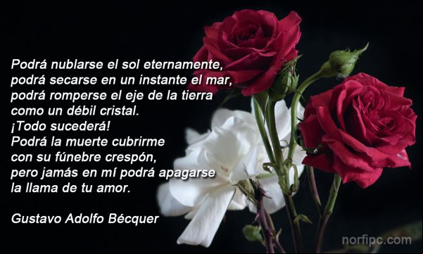Poema de amor Amor eterno de Bécquer Poema de amor Amor eterno de Bécquer