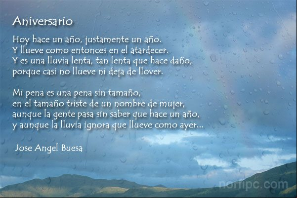 Aniversario, poema de Jose Angel Buesa Aniversario, poema de Jose Angel Buesa