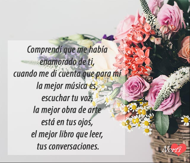 Comprendí que me había enamorado de ti Comprendí que me había enamorado de ti