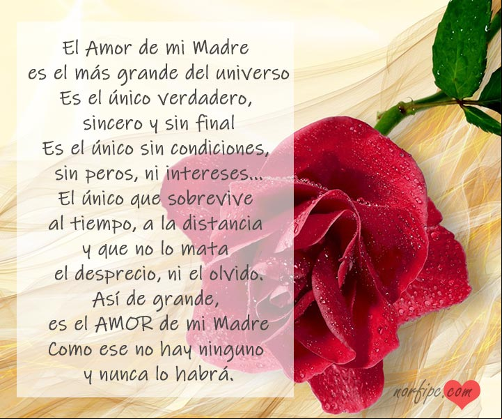 El amor de mi Madre, poema para agradecer su inmenso y eterno amor #AmorDeMadre El amor de mi Madre, poema para agradecer su inmenso y eterno amor