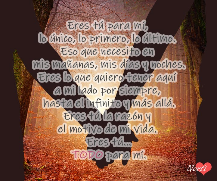 Eres tú la razón y el motivo de mi vida. #PoemaDeAmor Eres tú la razón y el motivo de mi vida. Poema de amor