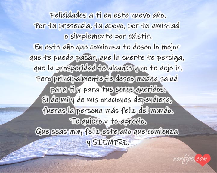 Mensaje de felicitación para un nuevo año. #PoemaDeAmor Mensaje de felicitación para un nuevo año