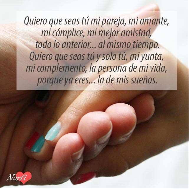 Te quiero en mi vida poema Quiero que seas tú