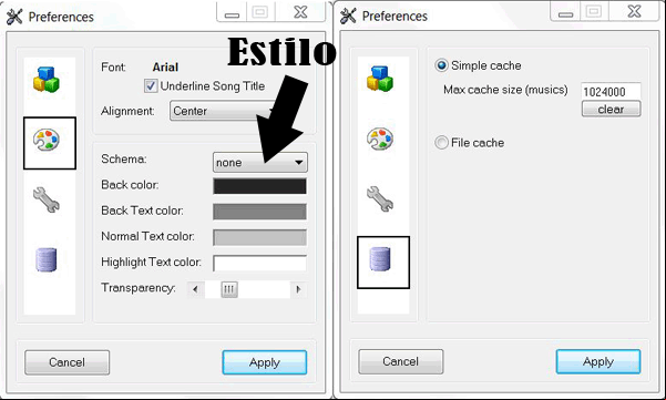 Configuracion de Lyric