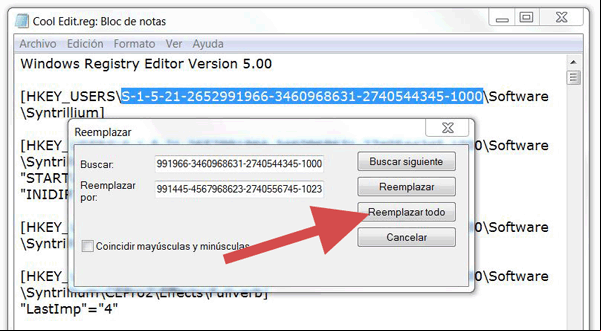 Restaurar las claves guardadas