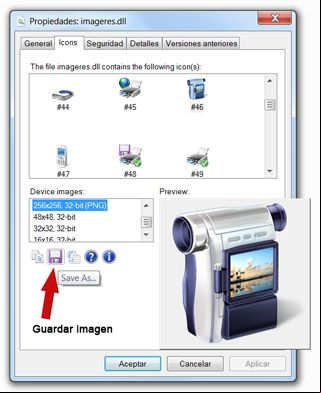 Como utilizar la aplicacion IconViewer