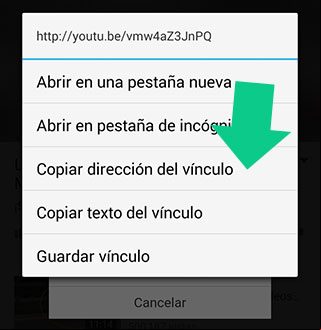 Copiar direccion de un video en YouTube Copiar direccion de un video en YouTube