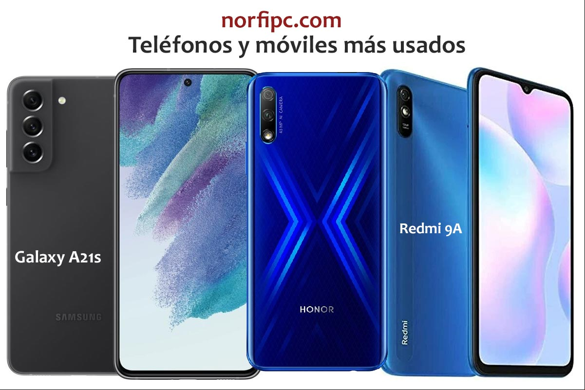Teléfonos y móviles más usados en internet en 2022