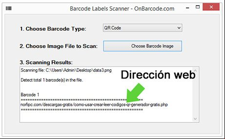 Ver el contenido de un código QR con Barcode Labels Scanner Ver el contenido de un código QR con Barcode Labels Scanner