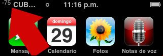 Comprobar la intensidad exacta de la señal recibida en el iPhone