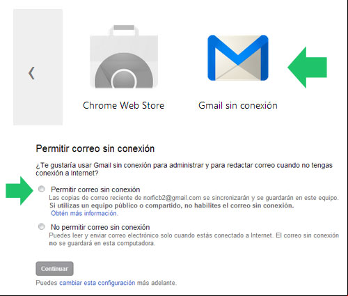 Iniciar y configurar Gmail sin conexión en el navegador Google Chrome Iniciar y configurar Gmail sin conexión en el navegador Google Chrome