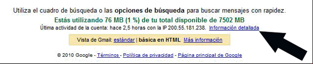 Como acceder a informacion avanzada en tu cuenta de gmail