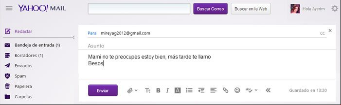 Redactar o escribir un nuevo mensaje en Yahoo Redactar o escribir un nuevo mensaje en Yahoo