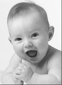 Nene sonriente