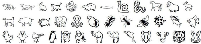 Símbolos, signos y caracteres emoji de animales Símbolos, signos y caracteres emoji de animales