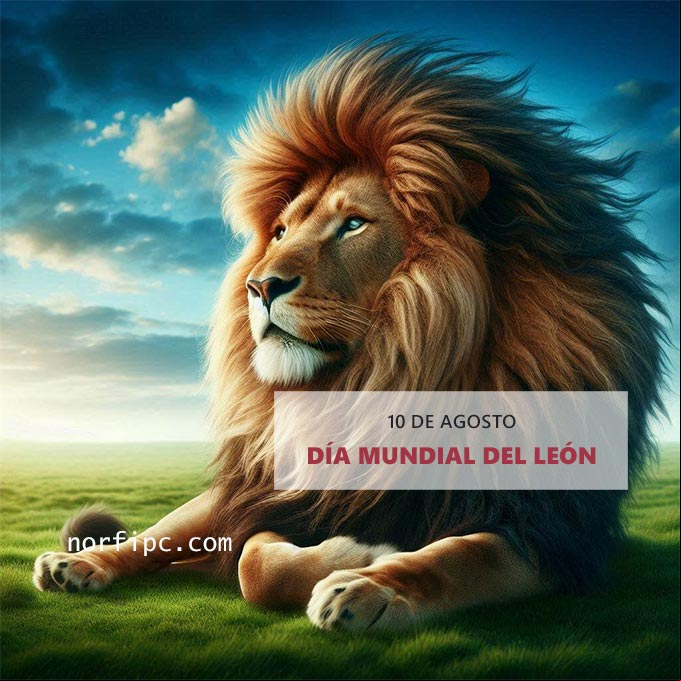 León acostado en prado verde de África
