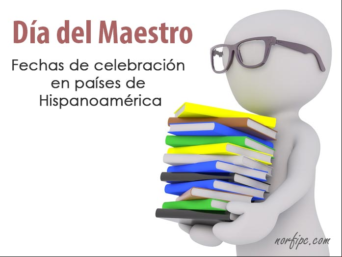 Fechas en que se celebra el Día del Maestro, el Educador o Profesor Fechas en que se celebra el Día del Maestro, el Educador o Profesor