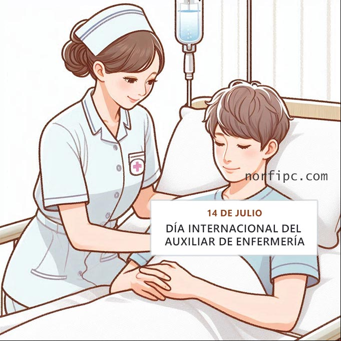Enfermera atendiendo a un paciente