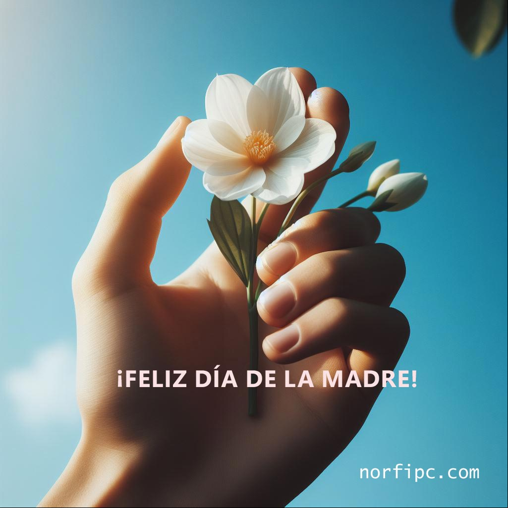 10 de mayo, Día de la Madre en México, Chile, el Salvador, Guatemala y Bélice Mano sosteniendo una flor