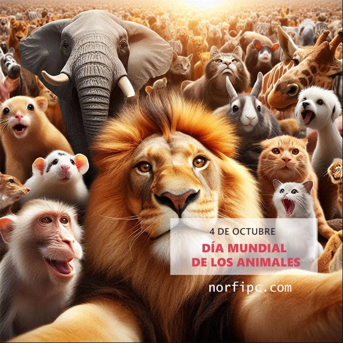 Selfi de varios animales