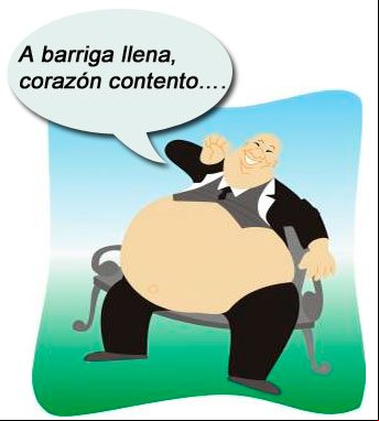 Refrán popular: A barriga llena, corazón contento. Refrán popular: A barriga llena, corazón contento.