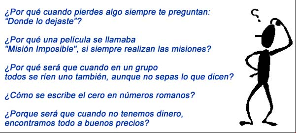 ¿Por qué será que.....?