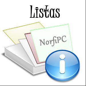 Listas de todos los artículos publicados en NorfiPC