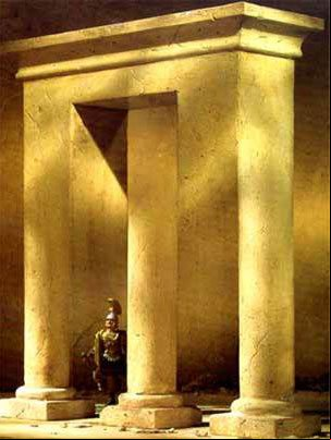 Ilusión óptica de las columnas Ilusión óptica de las columnas
