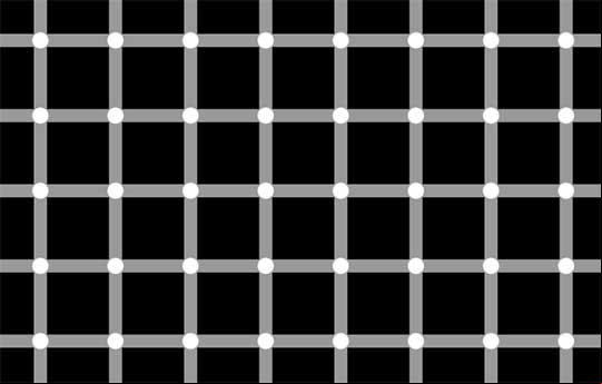 Ilusión óptica de la cuadrícula Ilusión óptica de la cuadrícula