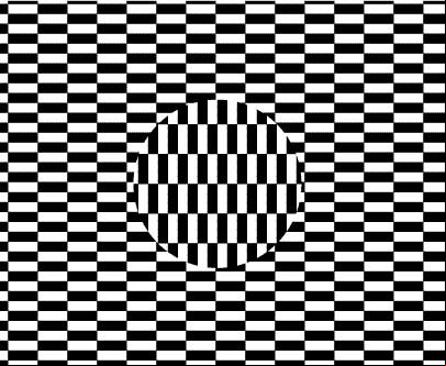Ilusión óptica de la lente. #IlusionesOpticas Ilusión óptica de la lente