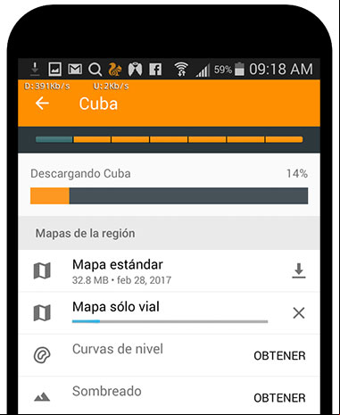 Descargando un mapa de Cuba para usar sin conexión con la aplicación móvil OsmAnd Descargando un mapa de Cuba para usar sin conexión con la aplicación móvil OsmAnd