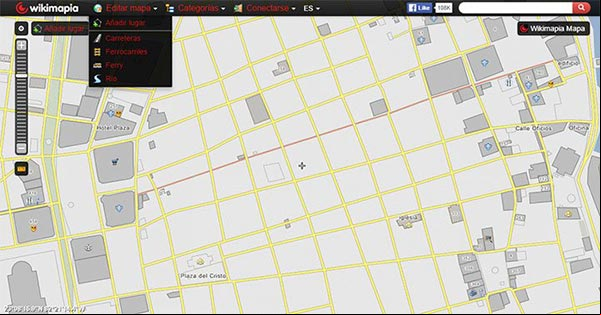 de WikiMapia, una popular herramienta de internet para agregarle datos a los mapas y compartirlos con amigos de WikiMapia, herramienta para agregarle datos a los mapas