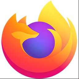 Logotipo del navegador Mozilla Firefox a partir de la versión 70 Logotipo del navegador Mozilla Firefox