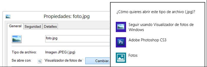 Cambiar el programa o aplicación que abre un archivo manualmente Cambiar el programa o aplicación que abre un archivo manualmente