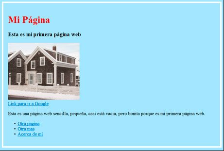Da un clic en la imagen para verla a tamaño completo en el navegador Vista previa de la pagina web creada