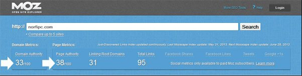 Ver la autoridad de un sitio web en Seomoz con Open Site Explorer Ver la autoridad de un sitio web en Seomoz con Open Site Explorer