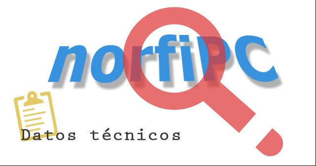Datos técnicos del sitio web NorfiPC Datos técnicos del sitio web NorfiPC
