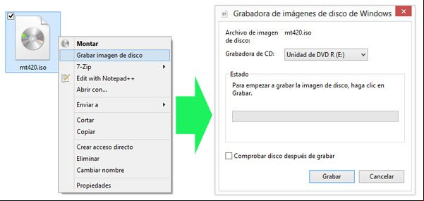 Como grabar un archivo de imagen ISO en Windows 8 Como grabar un archivo de imagen ISO en Windows 8