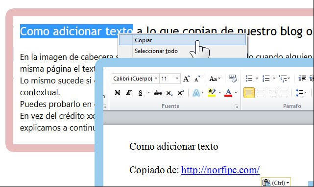 Códigos para agregar crédito al contenido copiado de nuestras páginas Códigos para agregar crédito al contenido copiado de nuestras páginas