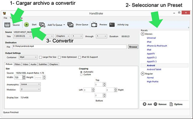 Convertir videos con HandBrake Convertir videos con HandBrake