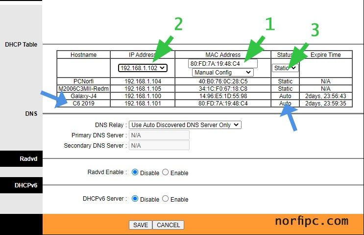 Cambiar dirección IP de un dispositivo conectado a una red local en un Router Tp-link