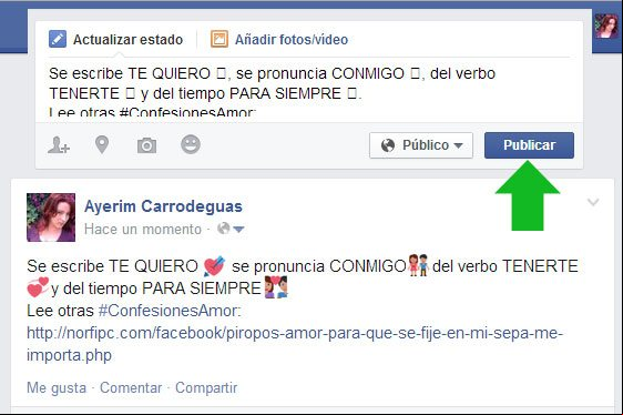 Mensaje en Facebook copiando y pegando emoticonos EMOJI Mensaje en Facebook copiando y pegando emoticonos EMOJI