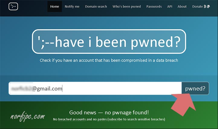 Comprobar la seguridad de una dirección de correo con el servicio de Have I been pwned? Comprobar la seguridad de una dirección de correo