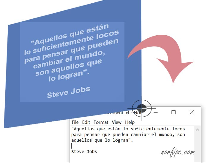 Como extraer el texto de una foto o imagen en Windows